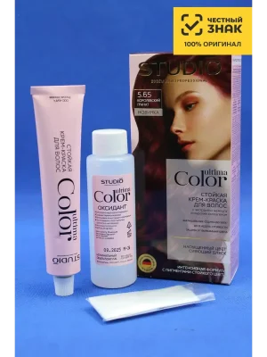 Стойкая Крем-краска для волос Ultima Color, тон 5.65 Королевский гранат