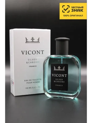 Мужская Туалетная вода Виконт Сильвер Хром Vicont Silver Chrome, 100 мл