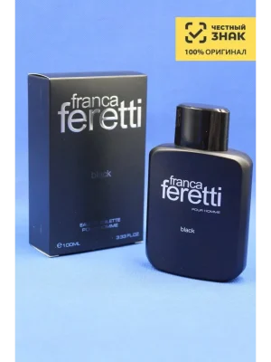 Мужская туалетная вода Brocard Franca Feretti Black, Брокард Франка Феретти Блэк, 100 мл