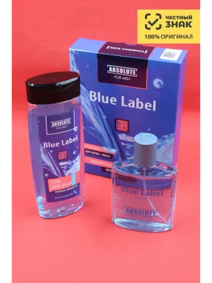 Мужской Подарочный набор Блю Лейбл Blue Label, гель для душа и туалетная вода