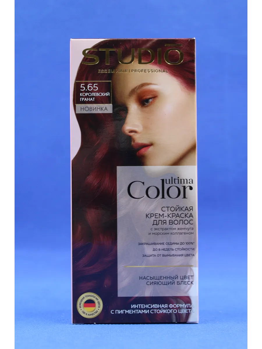 Стойкая Крем-краска для волос Ultima Color, тон 5.65 Королевский гранат — изображение 2