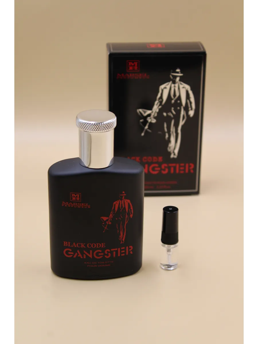 Мужская Туалетная вода Марсель Парфюмер Гангстер Блэк Код Marsel Parfumeur Gangster Black Code, на распив — изображение 2
