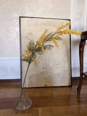 Мимоза искусственная реалистичная, высота 98 см